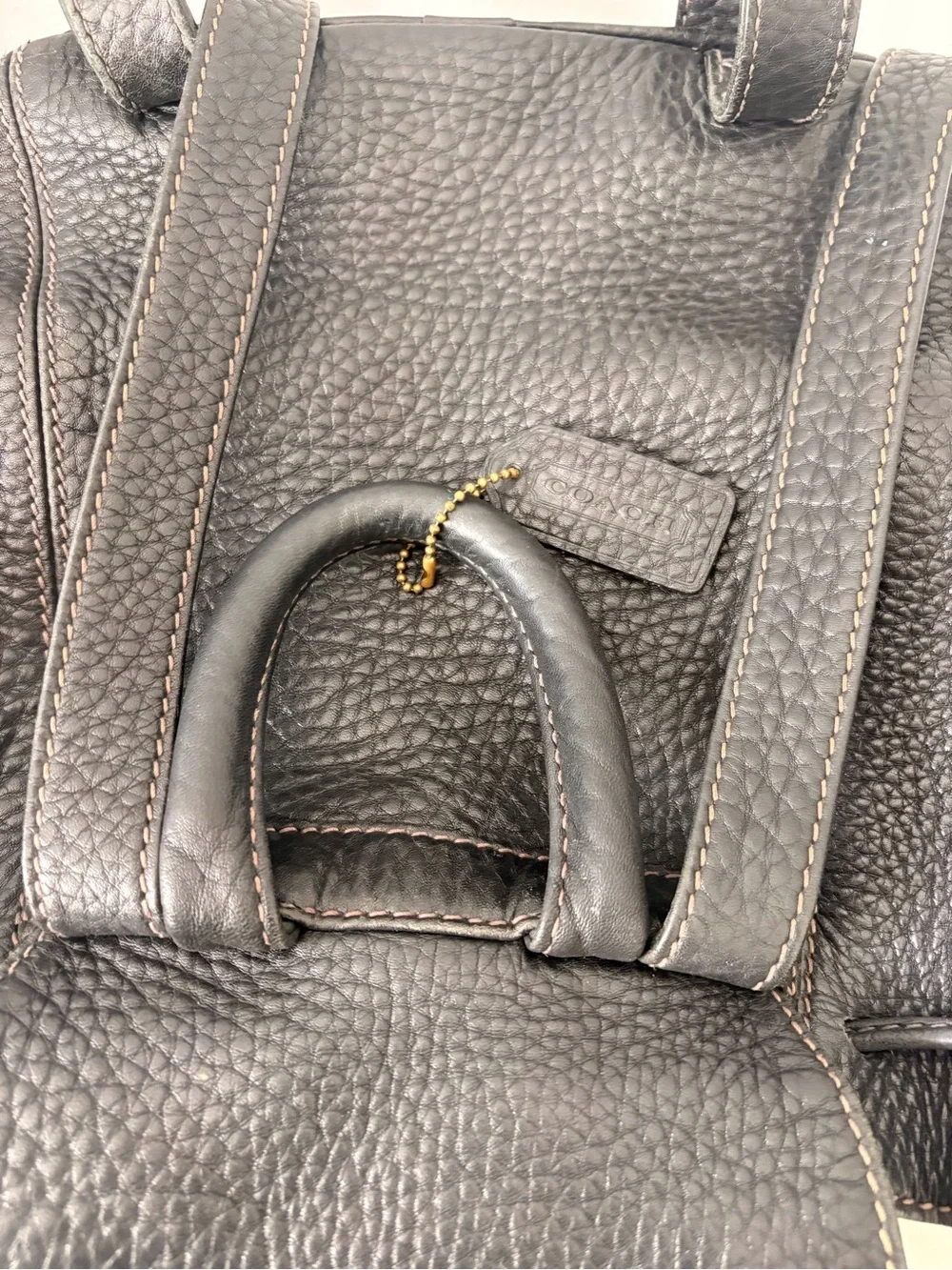 Vintage Coach Backpack Black Pebbled LeatherSonoma 4911 Dustbag EUC
